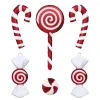 Weihnachtsdekorationen, Zuckerstangen, Lollipop-Ornamente, Zuckerrohr-Hängedekoration, Baum