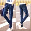 Men's Jeans Denim Slim Fit Elastic Casual Spring Summer Pants Black Wholesale