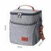 Sacs à cosmétiques Cas 10L Conservation de la chaleur Sac de réfrigération Feuille étanche Pique-nique Bureau Étudiant Portable Thermique Camping Déjeuner Dîner Glacière 230823