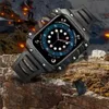 Szklane włókno węglowe Proces Process Zestaw Mod Za pomocą pasma Bransoletka Bransoletka Paski Paski Okładka Fit Watch For Apple Watch Serie