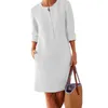Podstawowa swobodna sukienka ubrana Y2K Bawełniany bieliznę jesień ubrania modowe wiosna elegancka elegancka streetwear etniczna długi rękaw 230825