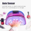 Nail Dryers 45LEDs Powerful UV LED Dryer For Drying Gel Polish Portable Design With Large LCD Touch Screen Smart Sensor Lamp 230825