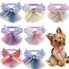 Cat Costumes 10 Pcs Cute Pet Dog Bows Wing Style Bowties Grooming Products Product for Small Dogs Cats 230825