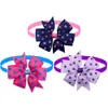 Cat Costumes 50100PC Dot Pattern Dog Bowties For Dogs Pets Bows SmallMiddle Bow Tie Neckties Grooming Accessories Small 230825