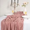 Table Runner Romance Gauze Table Runner Dinning Table Decoration Rustic Country Boho Beach Wedding Party Table Decor Christmas Table Runner 230824