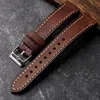 Watch Bands Handmade Strap Italian First Layer Cowhide Leather Watchband 18 19 20 21 22MM Green Gray Brown Mens Old Bracelet 230825