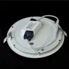 Panneau lumineux LED à intensité variable, Spot lumineux Ultra fin encastrable au plafond, 3/4/6/9/12/15/25w, LED ronde, AC85-265V, HKD230825
