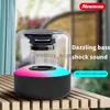 Newmine BT73 Bluetooth Speaker Desktop Audio Mini Portable Subwoofer Home Outdoor Full Screen Dazzling Light Wireless HKD230825