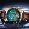 Wristwatches AILANG famous brand watch montre automatique luxe chronograph Square Large Dial Watch Hollow Waterproof mens fashion watches 230824