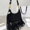 2023-Half Moon Underarm Hobo Crescent Bags Crossbody Shoulder Women Bag Handbags Designer Handbag Purse Plain Shopping Suede Adjustable straps