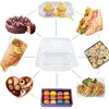 Storage Bags 100Piece Clear Food Boxes Single Individual Cake Slice Dessert Containers Cheesecake