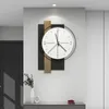 Orologi da parete Orologio decorativo Soggiorno Regalo elegante Orologio al quarzo Arte Moderna Nero Bianco Nordico Silenzioso Saat Decor