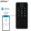 5 In 1 Smart Lock Keyless Entry Fingerabdruck Passwort IC Karte Schlüssel Riegel TTLock Bluetooth Auto Türschloss Für Home büro HKD230825