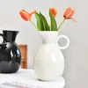 Vases Nordic Ins Minimaliste Vase en céramique Ornement Maison Porcelaine Fleur Figurines Géométrique Art Décoration Accessoire