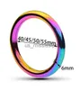 Other Health Beauty Items 40455055mm Metal Rainbow Cock Rings Penis Ring Delay Ejaculation Intimate For Men Scrotum Cockring Erotic Shop x0825