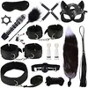 Juguetes para adultos de alta calidad BDSM Juego de bondage de cuero genuino Fetiche Esposas Collar Gag Whip Sexo erótico para mujeres Parejas Juegos 230824