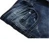 Herren Jeans Mode Marke Hohe Qualität Stretch Knie Zerrissene Schwarze Slim Jeans Männer Slim Hip Hop Swag Elastische Hosen Junge Zerrissene Herren Hosen 230825