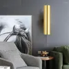 Wall Lamps Modern Indoor Led Golden Decor Light 20cm/30cm/40cm For Bedside/ Living Room/Aisle Sconces Luminaire Interior