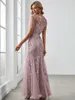 Urban Sexy Dresses Elegant Evening Dress Sequin Print Fishtail Tulle for Party 2023 Ever Pretty of Lilac tulle Bridesmaid 230825