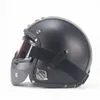 Caschi da moto Casco retrò Vintage 3/4 Cruiser Scooter Casco Moto W Occhiali rimovibili