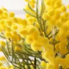 Fleurs décoratives maison salon décoration jaune blanc en plastique artificiel Albizia Bouquet El dîner Table Art décor fleur