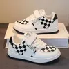 Athletic Outdoor Spring Checkered Pattern Toddler Casual Shoes Boys Girls PU Leather Lowtop Breathable Platform Childaren Sneakers 230825