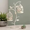 Birdcage Candle Holder Lantern Stand for Farmhouse Table Centerpiece Wedding HKD230825