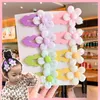 Hair Accessories 2 Pcs/Set Baby Girls Colorful Flower Sequin Ornament Clips Children Lovely Acrylic Barrettes Hairpins Kids