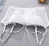 Bustiers korsetter Kvinnor Mesh Lace Bustier Corset paljett Bow Slim Crop Top Sexig White Chest Binder Punk Club Perspective Bra Tops P2243