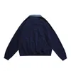 Sweats à capuche pour hommes Sweatshirts Bleu RHUDE Sweat-shirt pour femmes de haute qualité 1 lettre Patch broderie Vintage Patchwork pull à l'intérieur de l'étiquette 230825