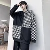 Felpe con cappuccio da uomo SYUHGFA Abbigliamento uomo Manica lunga Colore a contrasto Girocollo Pullover Highend Maschile Personalità di nicchia Top Trend Coreano