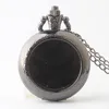 Pocket Watches 10pcs/lot Steampunk Vintage can DIY sticker picture epoxy Pocket Watch Necklace pendant xmas friend party gift 230825