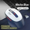 1200DPI 2.4G bezprzewodowe myszy do ładowania myszy Ultra-cienki magiczne ciche myszy Mute dla laptopa PC PC Gamer Computer Office Notebook Q230825