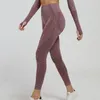 Pantaloni attivi Jacquard senza cuciture Aderenti Fitness da donna Vita alta Sollevamento dei fianchi Addominali Pull Up Corsa all'aperto Set da yoga ad asciugatura rapida