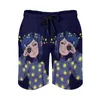 Men's Shorts Coraline Shining Stars Board Halloween Haunted Eyes Snapperspooky Cartoon Hawaii Beach Short Pants Design Trunks