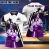 Bowling Player Multicolor Option Custom Name 3D Printed Fashion Men's Polo Shirt Summer Street Unisex Casual Polo shirt WK118 HKD230825