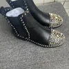 Sapatos estilo euro outono inverno mais recentes botas curtas femininas sapatos planos amarrar elástico carta aberta fivela lona emenda design tamanho 35-41 com caixa