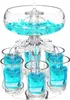 Wijnglazen Party Drink S Dispenser met 6 Set Acryl Houder Drinkspel Tool Familiebijeenkomst Bar Glas 230824