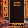 Tappetini da bagno Zucca di Halloween Zerbino Porta d'ingresso Tappeto decorativo da pavimento per vacanze riutilizzabile per scale