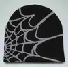 Bead Caps Beanie/skull Knitted Hats Mens and Womens Jacquard Outdoor Riding in Autumn Winter Spider Web Warm for Adults L0825