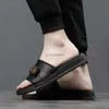 Leather outdoor sandals men's slippers beach summer net infrared wear fashion trend 2022 new men outdoor Vietnam