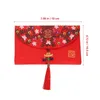 Sac d'emballage cadeau de style chinois, paquet rouge, enveloppes de décoration de mariage, fournitures de cadeaux de fête Hong Bao