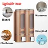 Dispenser vloeistof soap dispenser 400 ml badkamer dispensador muur montage waslotion shampoo hand sanering druppel