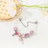 Charm-Armbänder rosa „Reise-Ballon-Auto liebt Ihr Herz“ Panjia DIY Schmuck Armband Glück Reichtum Liebe Geschenk