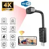 Mini Câmeras Mini Câmera HD 4K Wifi IP Micro Filmadora Portátil Módulo Sem Fio Suporte para Gravação de Vídeo Visualização Remota Câmera P2P Secret Cam 230824