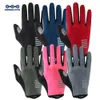 Luvas de ciclismo KEMALOCE Luvas de ciclismo Full Finger Homens Mulher Road Bike Gel Verão Bicicleta Mittens Não-Slip Preto Azul Rosa S-2XL MTB Bicicleta Luva 230825