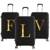 Väskdelar Tillbehör Bagage Case Suitcase Protective Cover Letter Namn Mönster Travel Elastisk damm Applicera på 18 28 230825