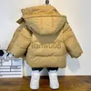 Down Coat Boys Winter Coats 2023 New Thickened Cotton Down Jacket Junior Children Warm Zipper Hooded Costume Korean Bread Coat For 316Y x0825