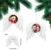 Feather Wings Sublimation Ornament Wood Christmas Sublimation Blanks Angel Wings 0825