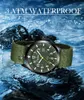 Montres-bracelets Hommes Sports Montre Armée Vert Militaire Quartz Mâle Horloge Automatique Date Bracelet En Nylon Étanche Extérieur Lumineux Mains Homme Horloge 230825